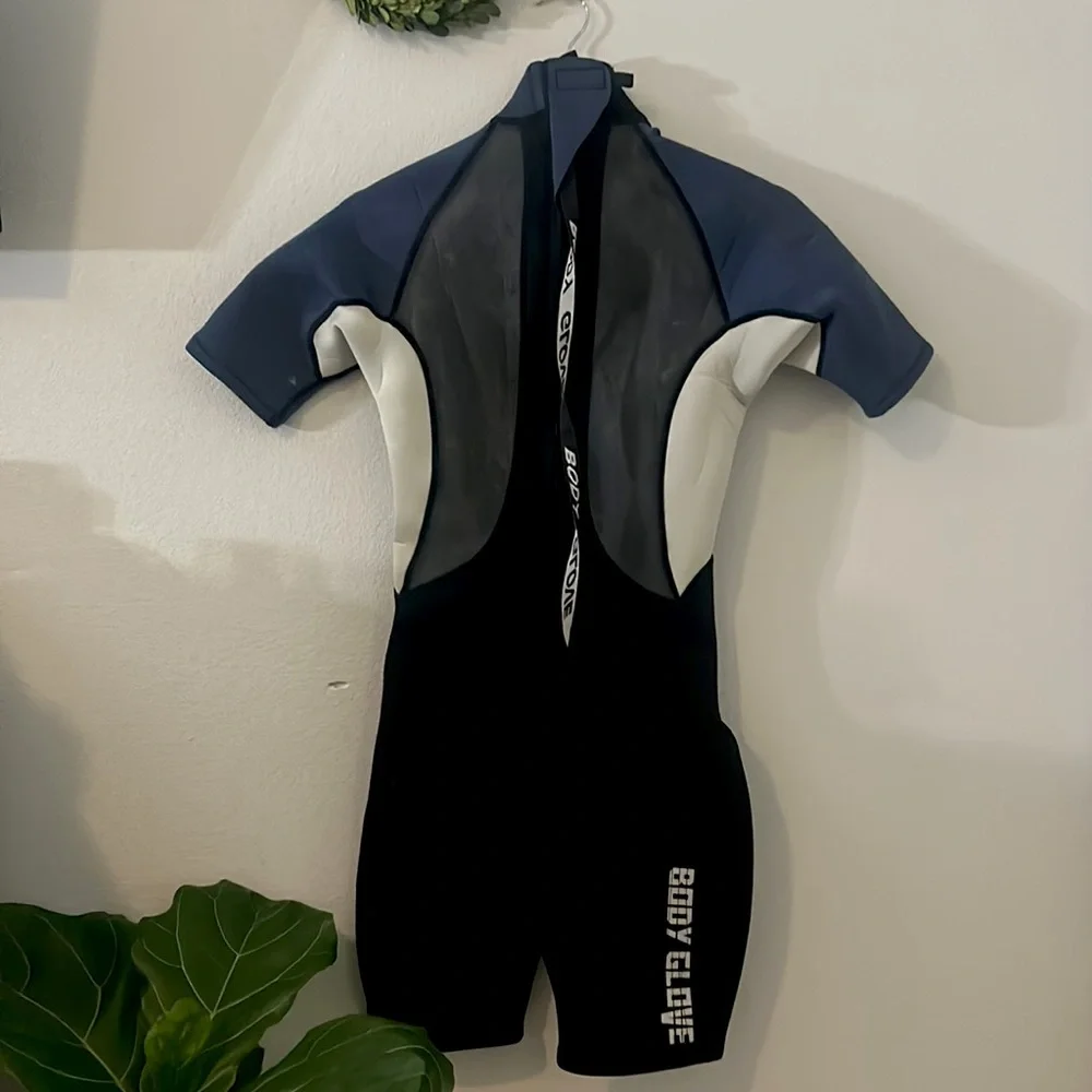 pro 3 body glove surfer multi-purpose spring shorty wetsuit blue gray black - Picture 2 of 16
